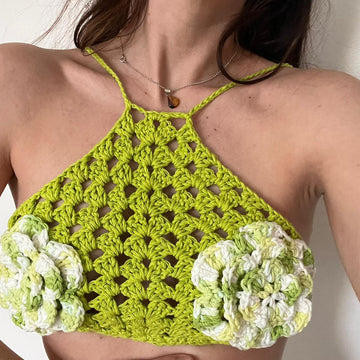 Flowers Halter Top