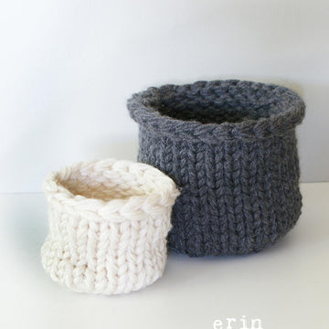 Chunky Knit Lidded Baskets (homdec012)