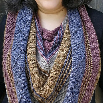 Metallic Twist Shawl