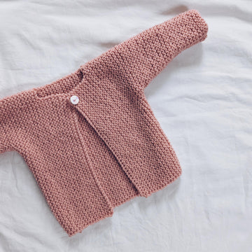 August Cardigan - Baby Aran Knitting Pattern for 0-3 - 18-24 months