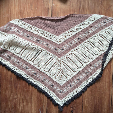 Waffle Frolic shawl
