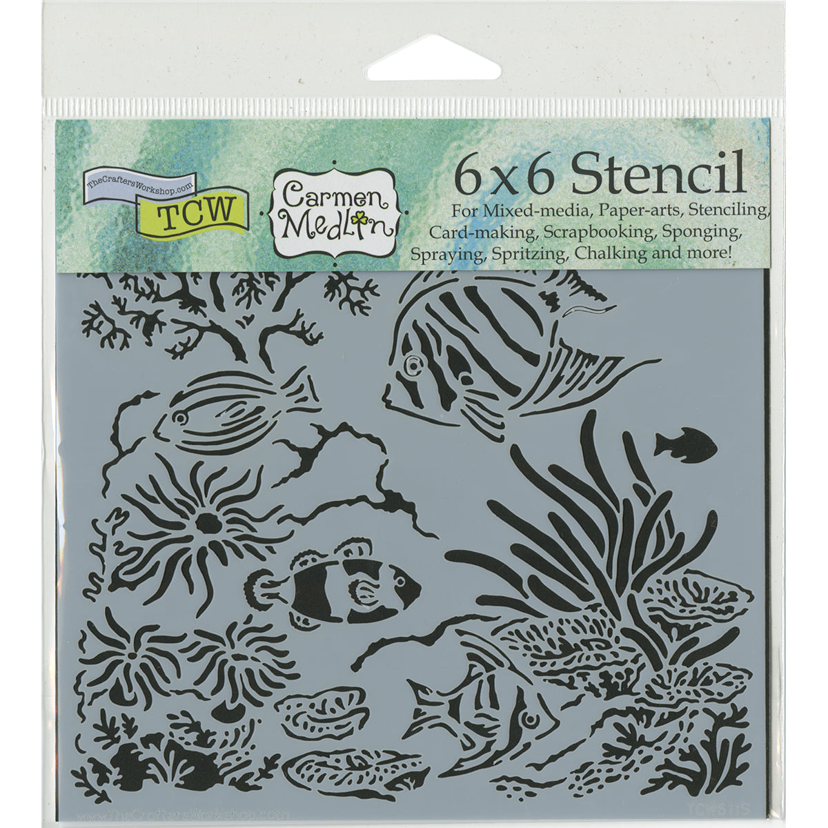 The Crafter's Workshop Crafter's Workshop Template 6"X6" - Aquarium