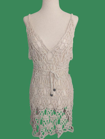 The Whispering Shells Crochet Beach Cover-Up