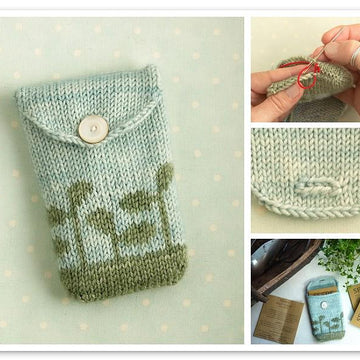 Knitted gadget case / seed pouch