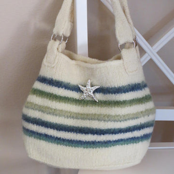 Knit and Felted Purse - Iris Bag