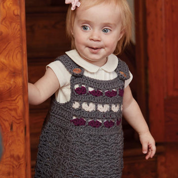 Vintage Baby Crochet Over-All Dress