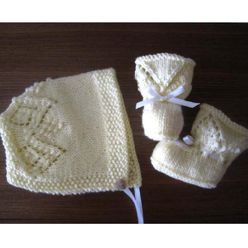 Little Darling Bonnet & Booties Set