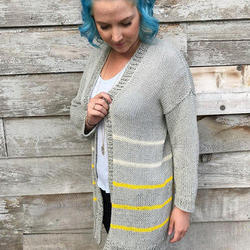 Striped Down Cardi