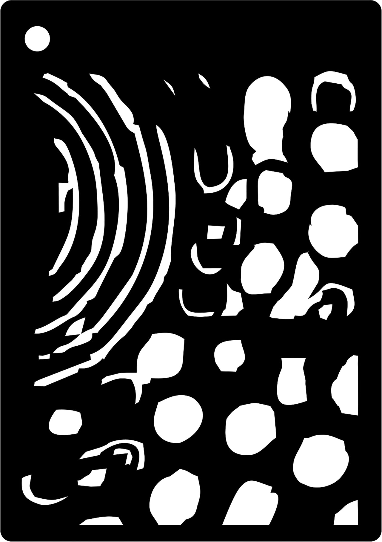 Creative Expressions Mini Stencil - Meteor Shower