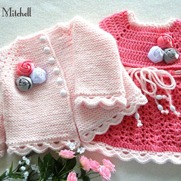 Knitting Baby Jacket Crochet Baby Dress Pattern
