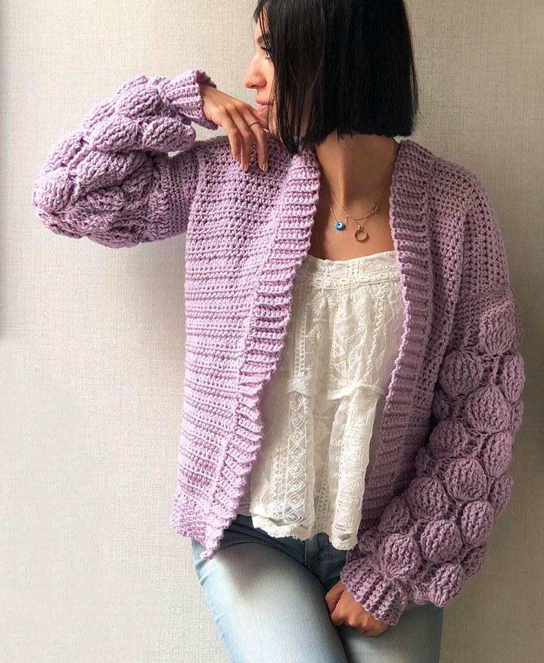 Balloon Sleeves Sweater