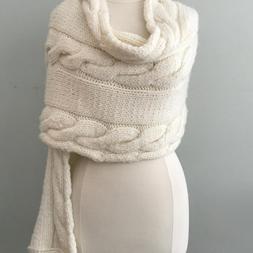 Ariel Cable Wrap Shawl
