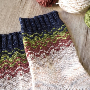 Painted Waves Socks