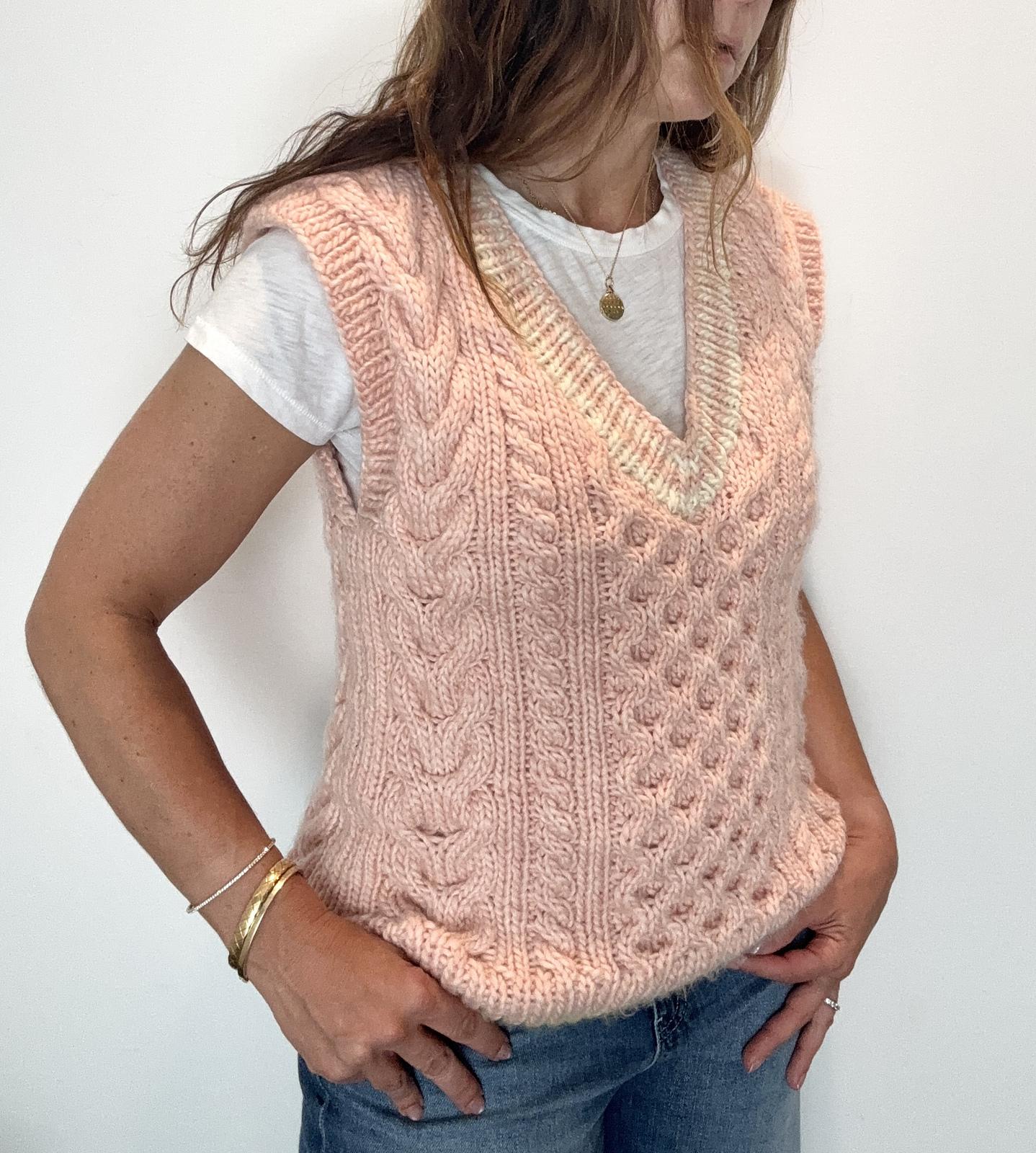 Cable Knit Vest
