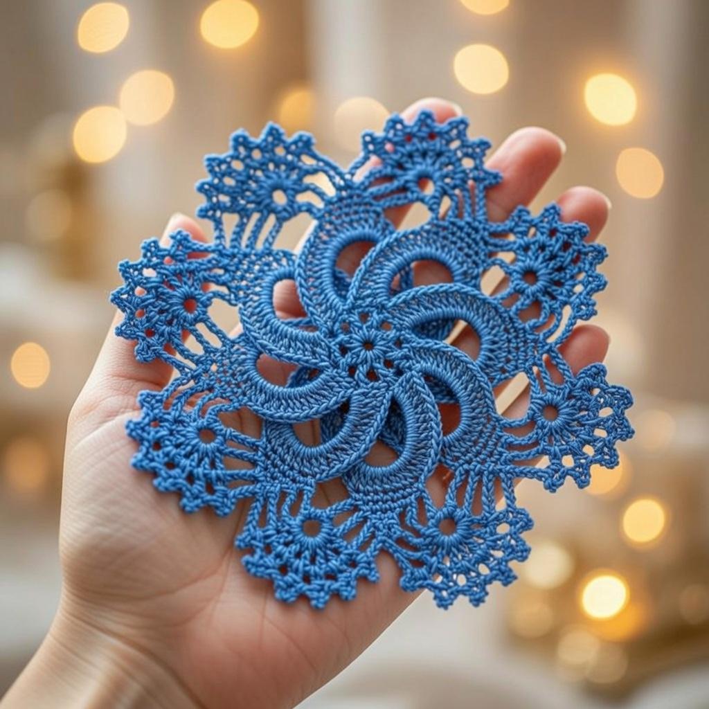 Crochet Round Motif Coaster Doily Pattern