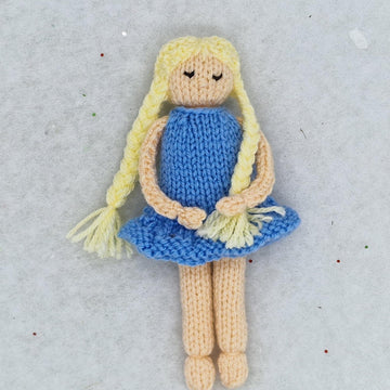 Pocket Dolls Knitting Pattern - Dress Up Dolly