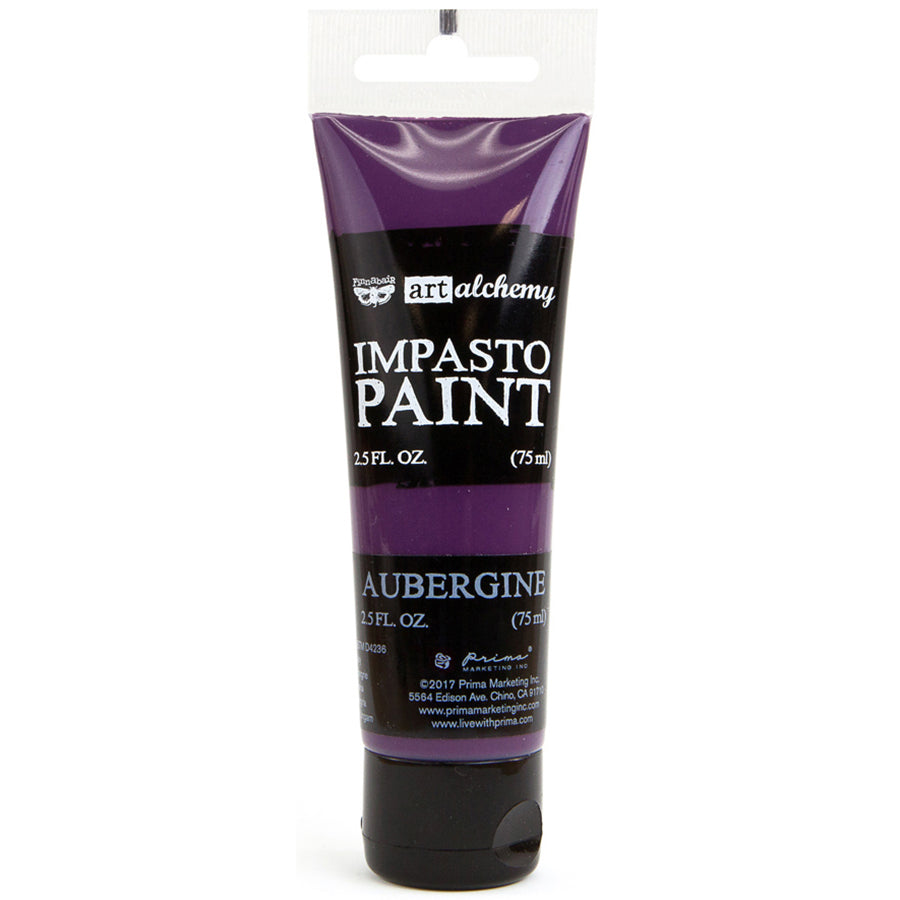 Prima Marketing Finnabair Art Alchemy Impasto Paint 2.5 Fluid Ounces - Aubergine