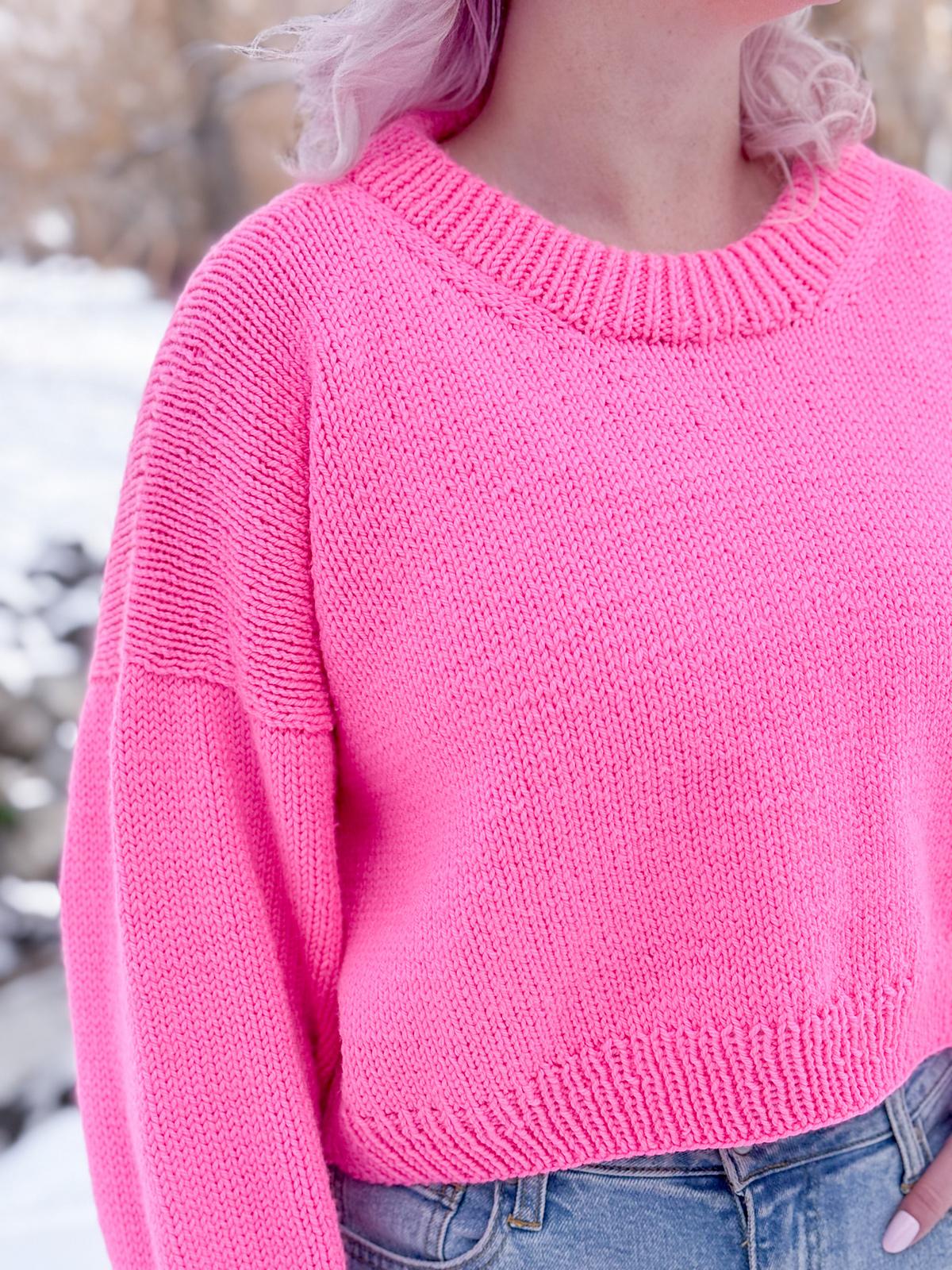 Casual Crop Sweater