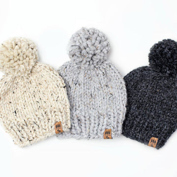 Fur Pompom Chunky Hat Baby Children Women