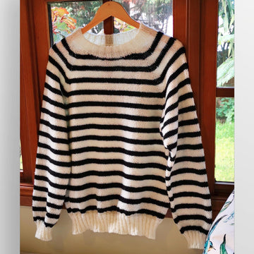 Stripe Vines Sweater
