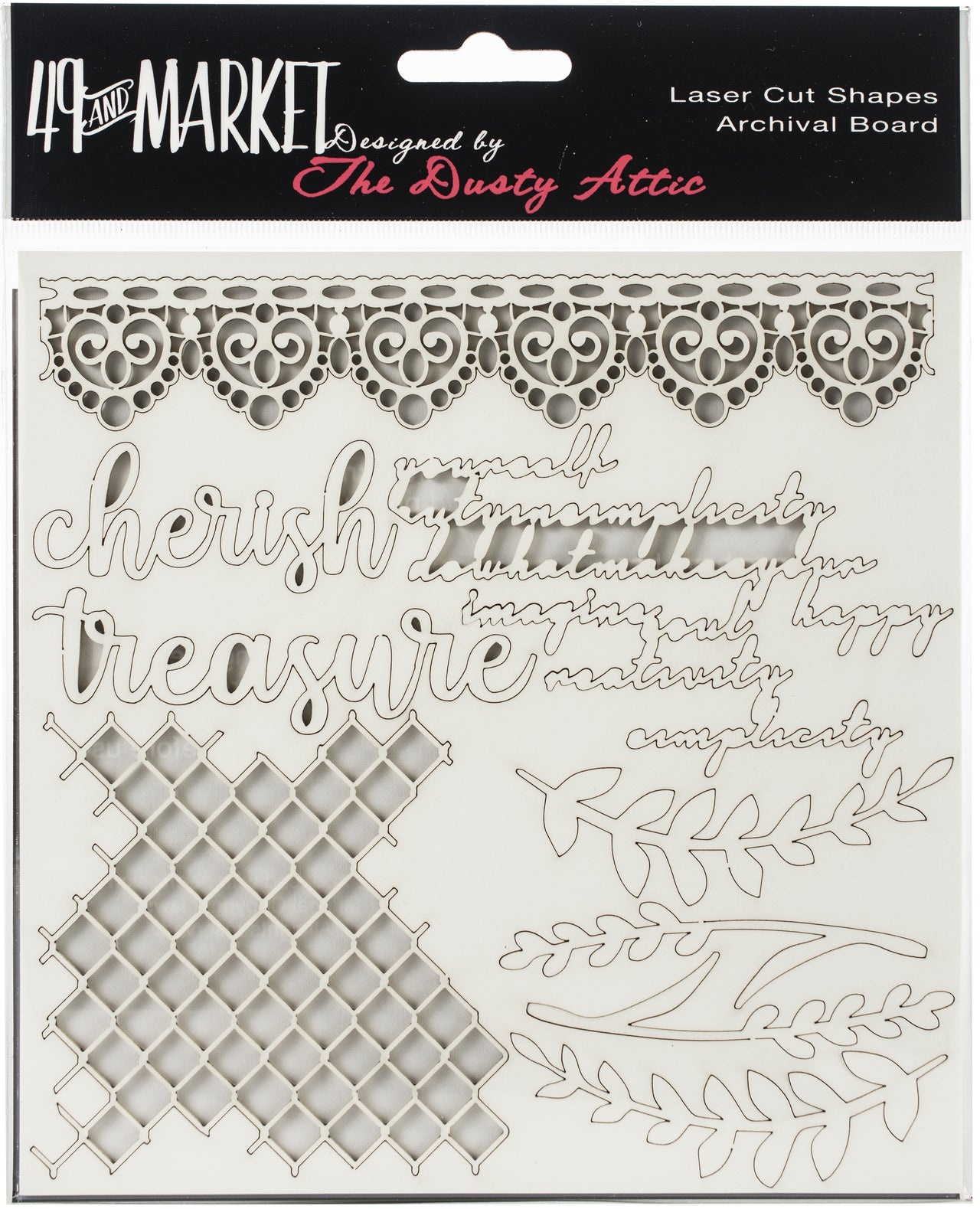 49 And Market Archival Chipboard 6"X6" - Treasure