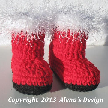 Baby Santa Booties