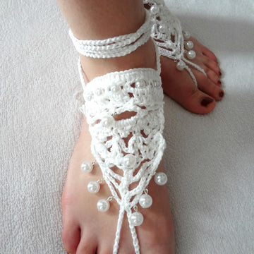 Lacy Bohemian Barefoot Sandals