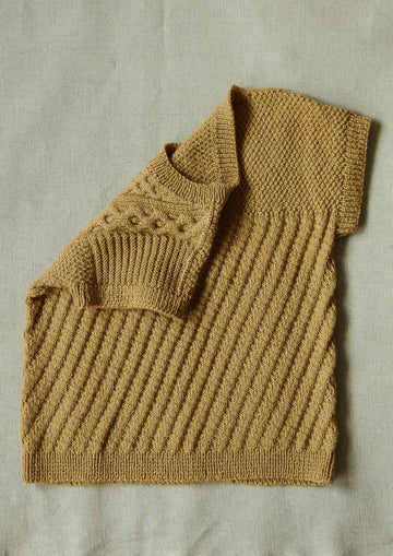 Angelica Sweater in Erika Knight British Blue 100 - Downloadable PDF