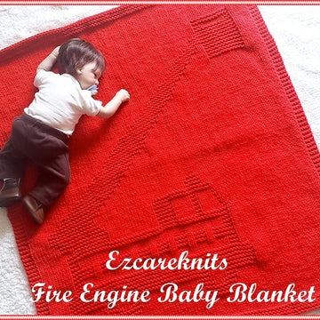 Fire Engine Baby Blanket