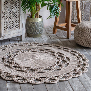 Pouf cover Lacemosaic