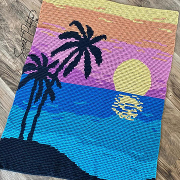 Tropical Sunset Blanket