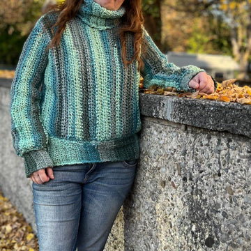 Turtleneck Sweater "Malachite"