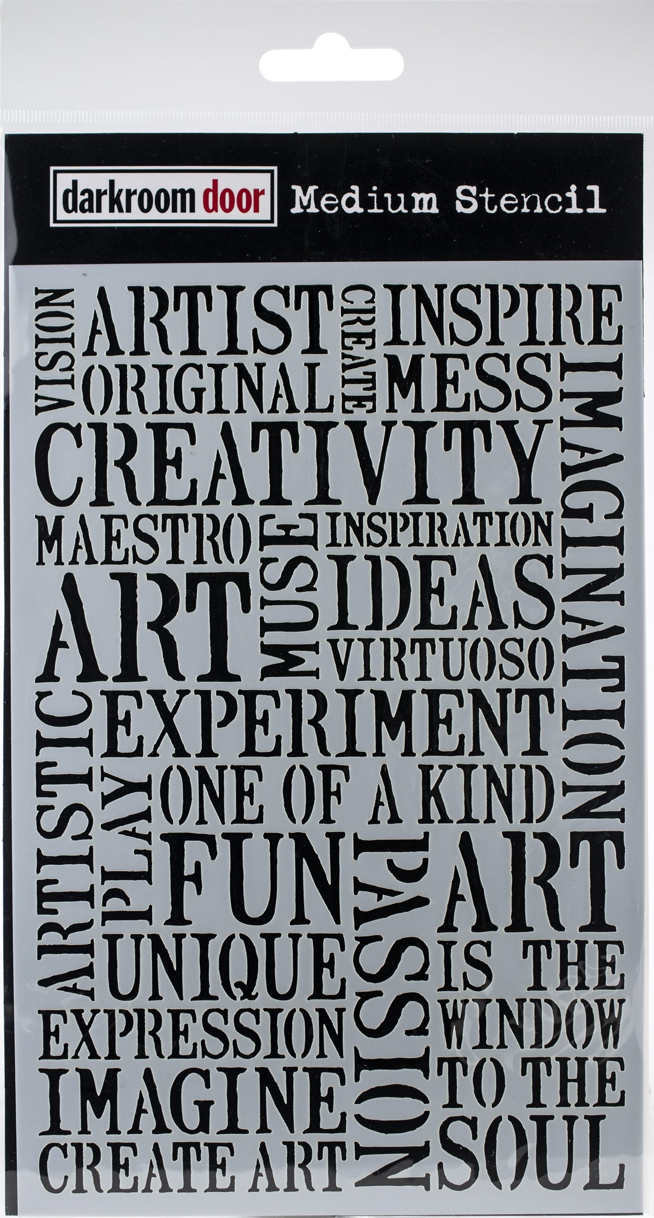 Darkroom Door Stencil 6"X9" - Creativity