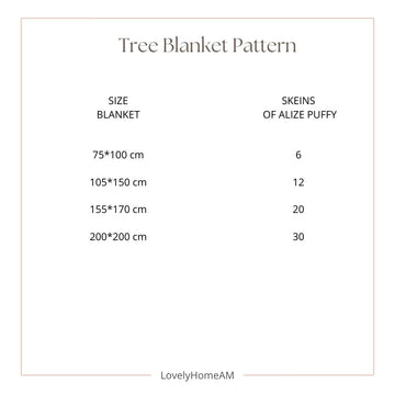 Tree Blanket Pattern