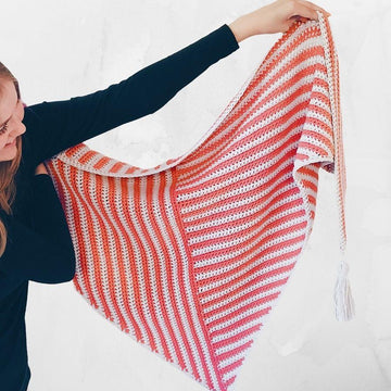 Stripe Me Shawl