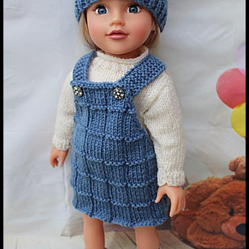 OG2 Pinafore, Long Sleeve T-shirt, Hat & Boots 18 inch Fashion Doll
