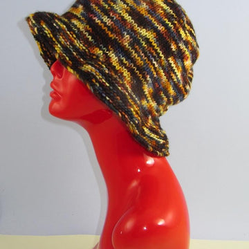 Chunky Self Striping Brim Hat