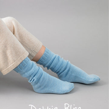 Kai Bed Socks - Knitting Pattern in Debbie Bliss Toast