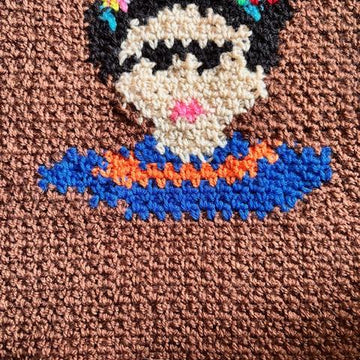 Frida Kahlo Crochet Tank Top