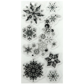 Inkadinkado Clear Stamps 4"X8" - Snowflakes A-Plenty
