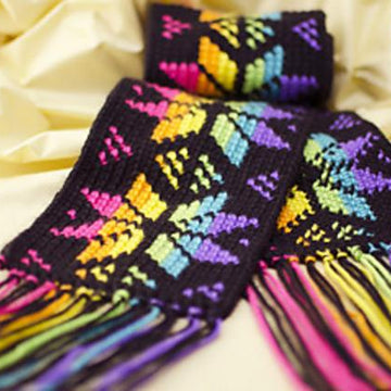 Stained Glass Snowflake Scarf
