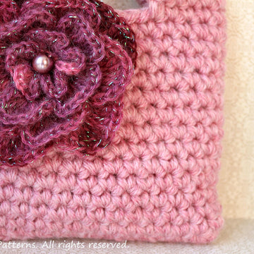 Dusky rose little purse