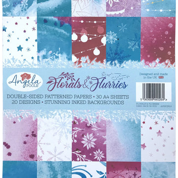 Angela Poole Designs Angela Poole Double-Sided A4 Cardstock Pack - Florals & Flurries