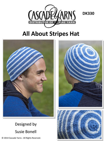All About Stripes Hat in Cascade Fixation - DK330