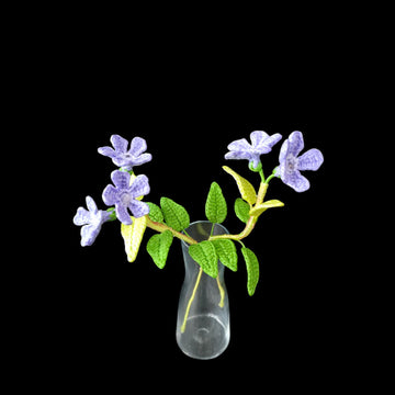 Crochet Periwinkle flowers