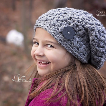 Textured Slouchy Hat Crochet Pattern 207