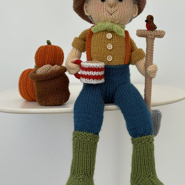Monty on the allotment shelf