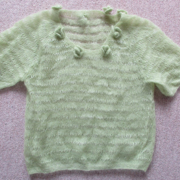Mohair Top with Flowers