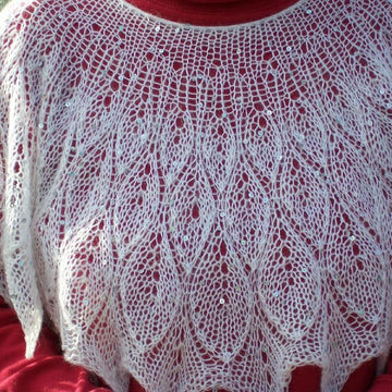 Leaves in Winter shawl