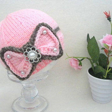 Knitted Baby Cap Pattern for Babies Infant Girl